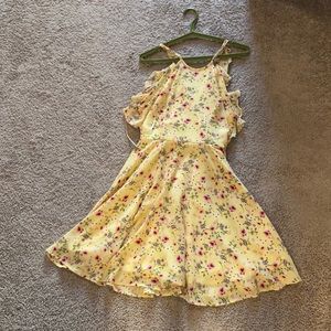 Yellow Floral Francesca’s Dress